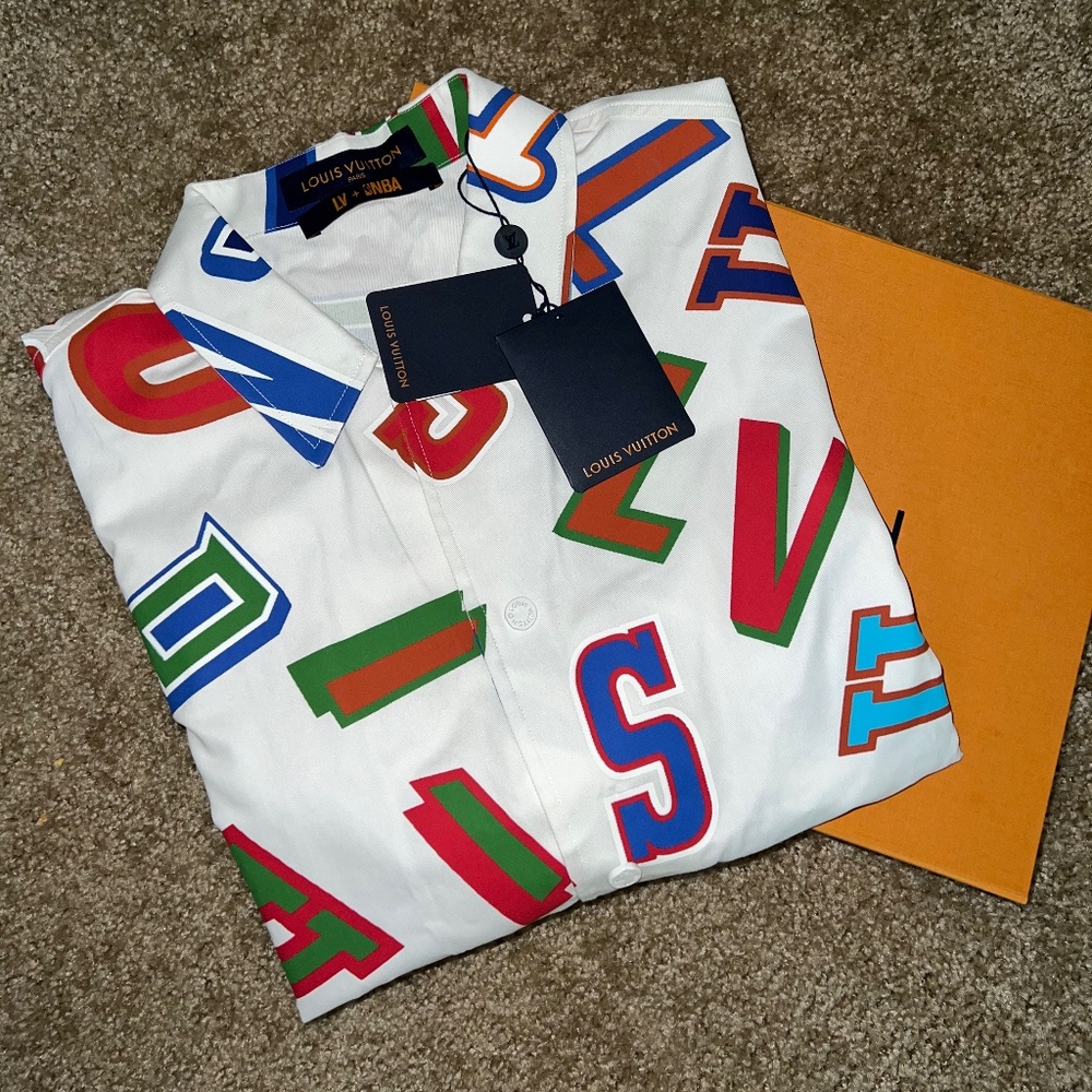 LOUIS VUITTON X NBA 2021 Printed Shirt